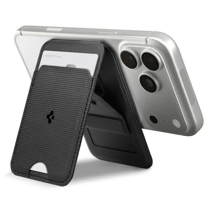 Магнитен портфейл Spigen S314-3 MagSafe - черен