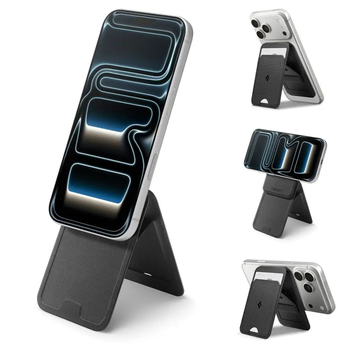 Магнитен портфейл Spigen S314-3 MagSafe - черен
