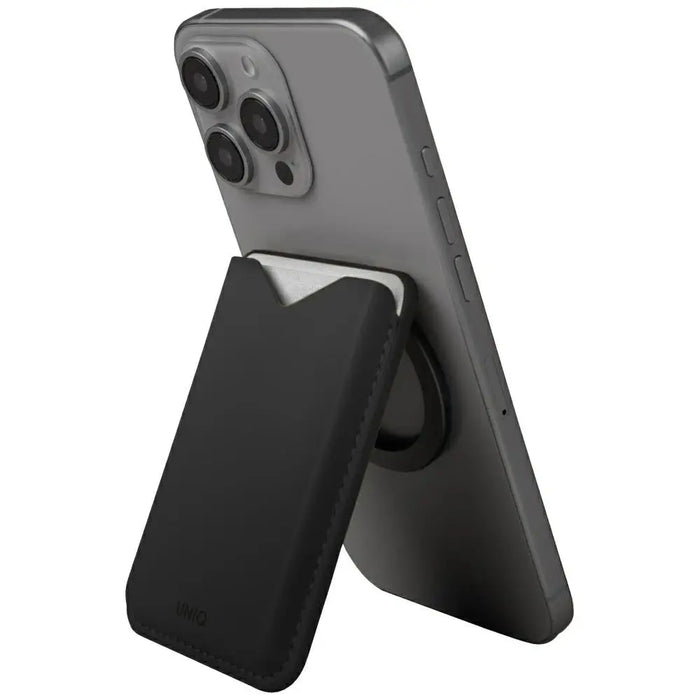 Магнитен портфейл за телефон Uniq Lyden Evo - черен