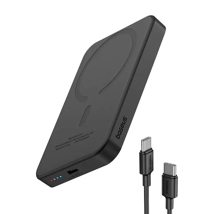 Магнитна мини преносима батерия Baseus 5000mAh 20W черна