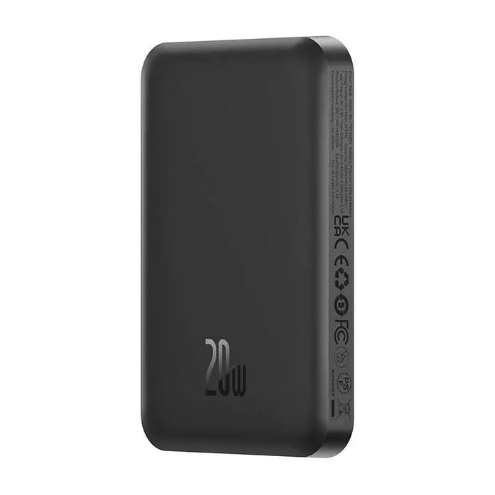 Магнитна мини преносима батерия Baseus 5000mAh 20W черна