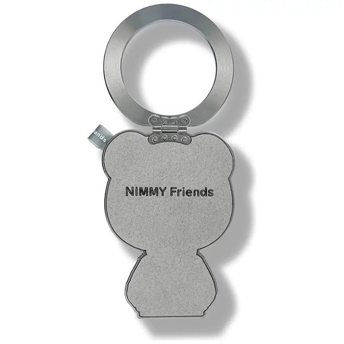 Магнитна висулка с мече Nimmy Cool&Cute 2.0 - сива