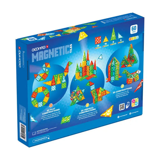 Магнитни плочи Geomag Gems 60бр.