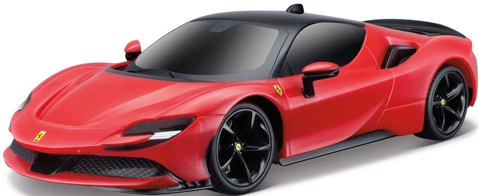 Детска играчка Maisto Motosounds - Кола Ferrari SF90 Stradale 1:24, червена