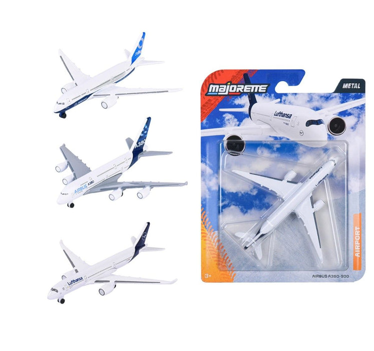 Метално самолетче Majorette - 11 cm, асортимент