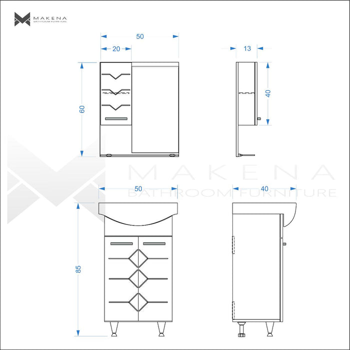 ГОРЕН ШКАФ С ОГЛЕДАЛО ЕМОНА
