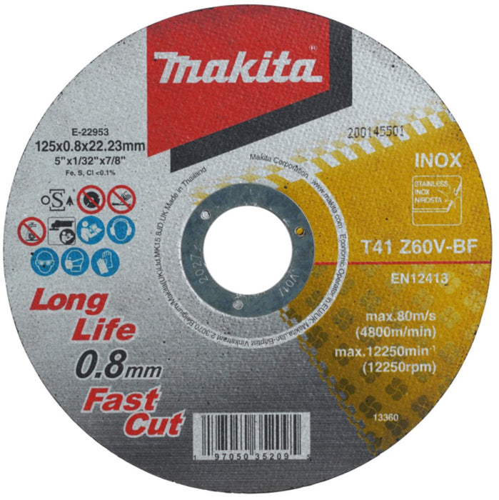 ДИСК ЗА РЯЗАНЕ Ф125 0.8ММ MAKITA