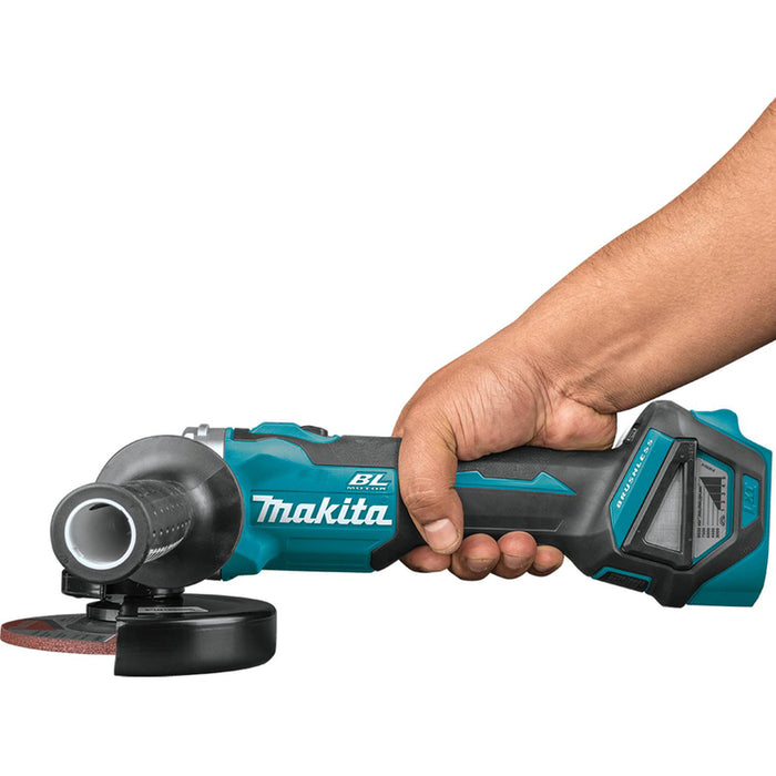 АКУМУЛАТОРЕН БЕЗЧЕТКОВ ЪГЛОШЛАЙФ MAKITA DGA511Z 18 V, БЕЗ БАТЕРИЯ И ЗАРЯДНО, 125 мм