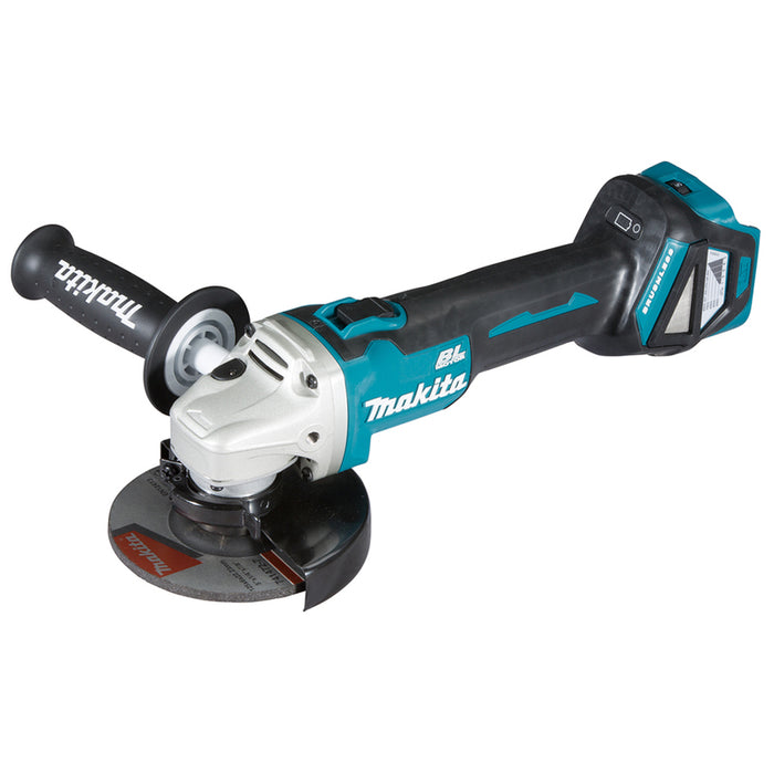 АКУМУЛАТОРЕН БЕЗЧЕТКОВ ЪГЛОШЛАЙФ MAKITA DGA511Z 18 V, БЕЗ БАТЕРИЯ И ЗАРЯДНО, 125 мм