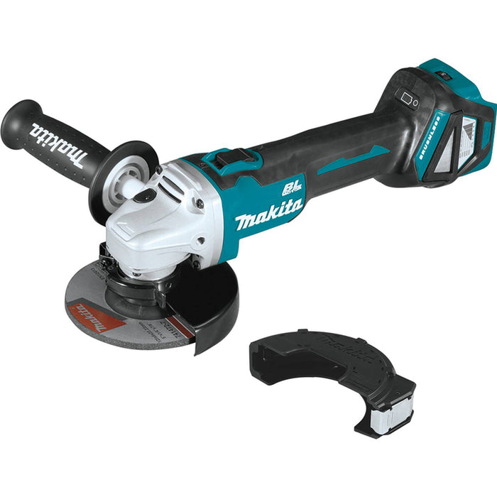 АКУМУЛАТОРЕН БЕЗЧЕТКОВ ЪГЛОШЛАЙФ MAKITA DGA511Z 18 V, БЕЗ БАТЕРИЯ И ЗАРЯДНО, 125 мм