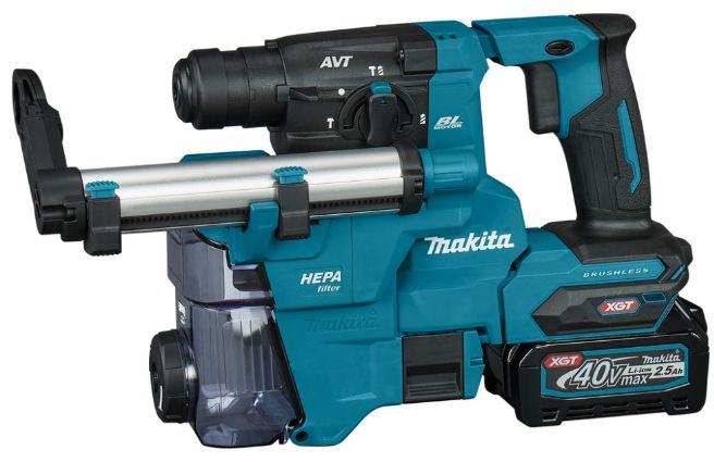 Акумулаторен перфоратор Makita - XGT, HR010GD201, 2x2.5 Ah