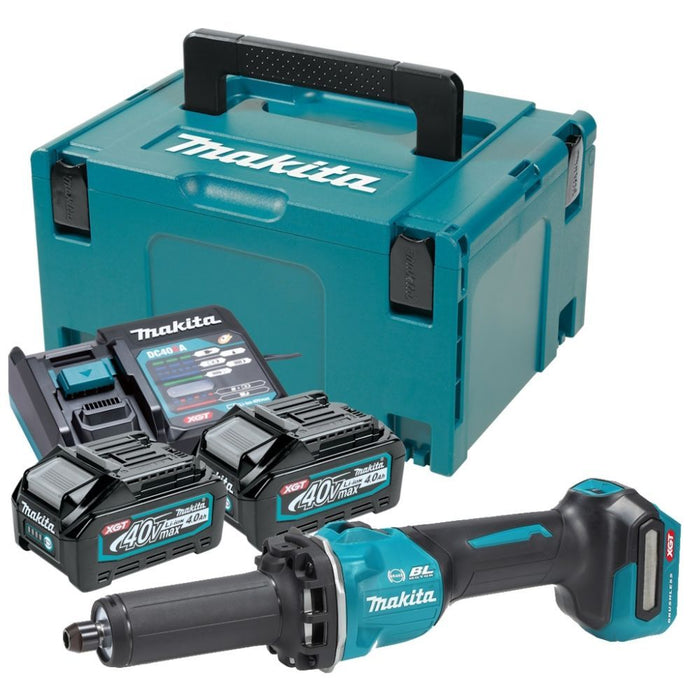 Акумулаторен прав шлайф Makita - XGT, GD001GM201, 40V, 2х4Ah
