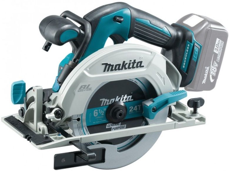 Акумулаторен ръчен циркуляр Makita - DHS680Z, 18V - LXT, Ø165 mm, Solo