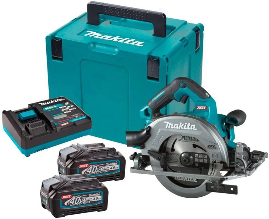 Акумулаторен циркуляр Makita - HS004GM202U, 40V max XGT, 2 x BL4040 Li-ion