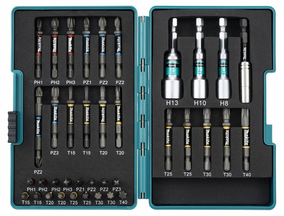 Акумулаторен ударен винтоверт Makita - LXT, DTD173ZJX2, 18 V, 180 Nm, с битове и куфар, без батерия
