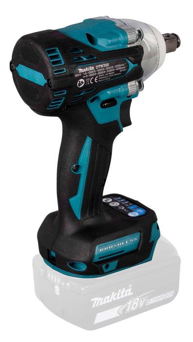 Makita DTW300Z винтоверт/ударен винтоверт 3200 RPM Черен, Син