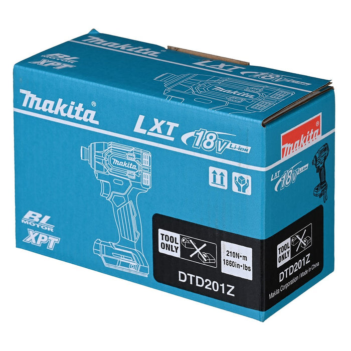 Закритарка ударна 18V, 1/4" DTD201Z MAKITA