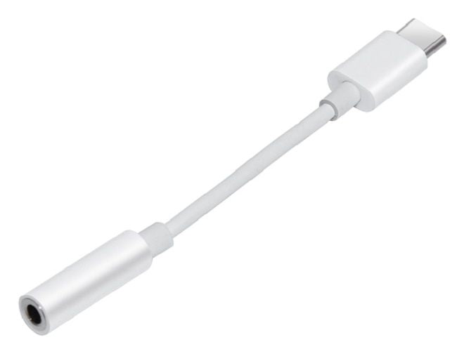 Преходник Makki - CBL-C-Audio-WH, Adapter Type-C/3.5mm, бял