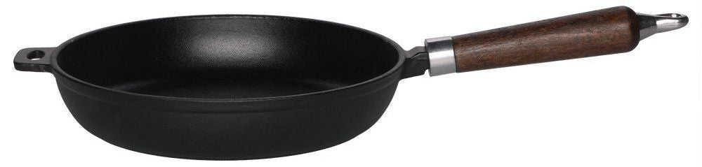 Чугунен тиган с дървена дръжка Maku - Ø24 cm