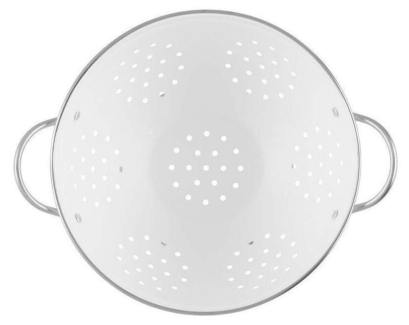 Метален гевгир Maku - Ø25 cm, бял