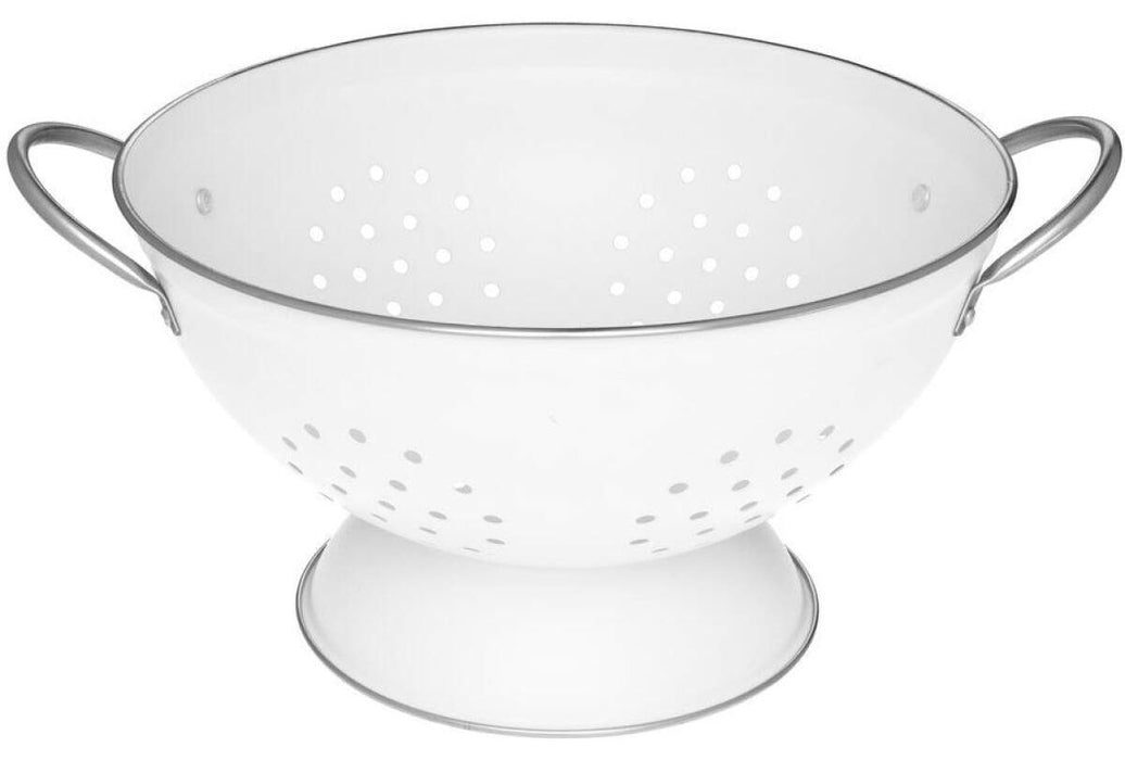 Метален гевгир Maku - Ø25 cm, бял