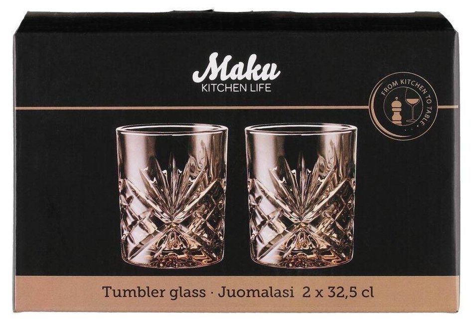 Комплект чаши Maku - 2 броя, 325 ml, бронз