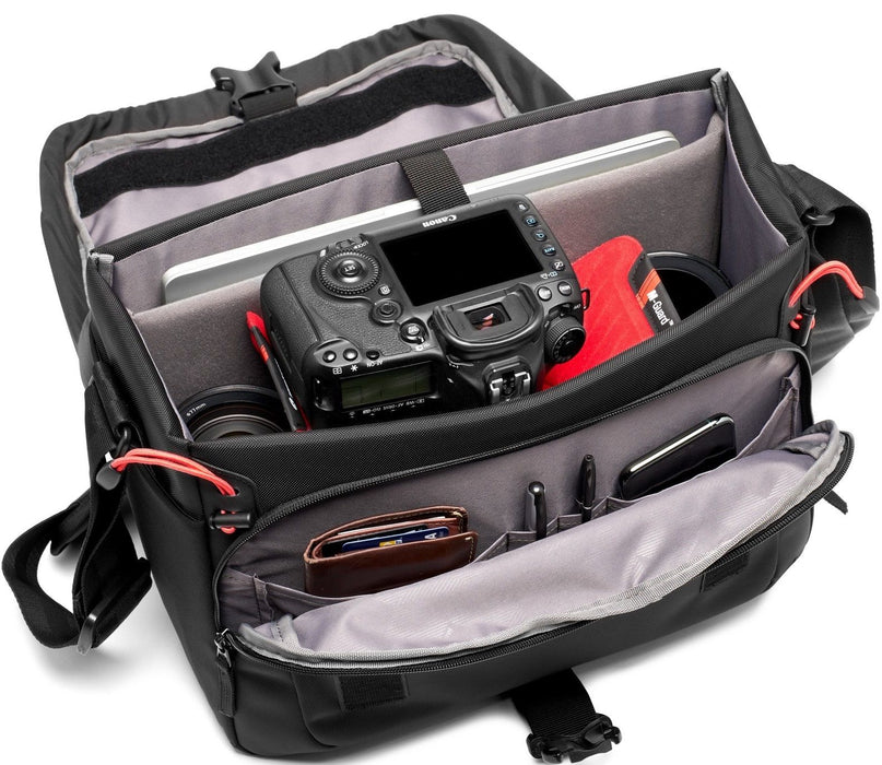 Чанта Manfrotto - Advanced3 Messenger M III, за фотоапарат/дрон, черна