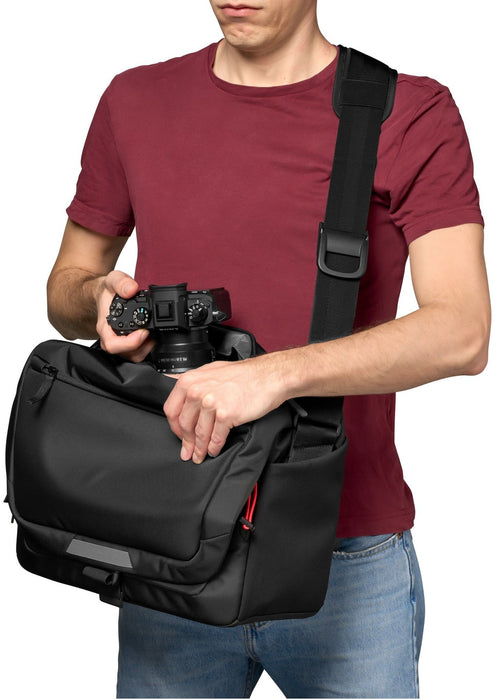 Чанта Manfrotto - Advanced3 Messenger M III, за фотоапарат/дрон, черна