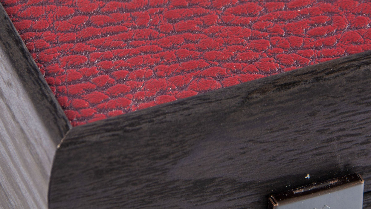 Табла за игра Manopoulos - Premium Handcrafted Leatherette, Burgundy Red, 48 x 30 cm