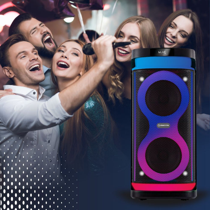 Manta караоке високоговорител Power Audio Argos с микрофон и дистанционно