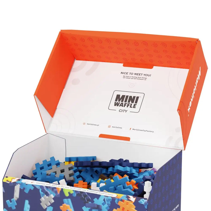 MARIOINEX Мини строителни блокове Waffle City - полицейски
