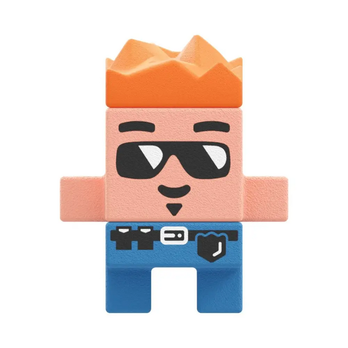 MARIOINEX Мини строителни блокове Waffle City - полицейски