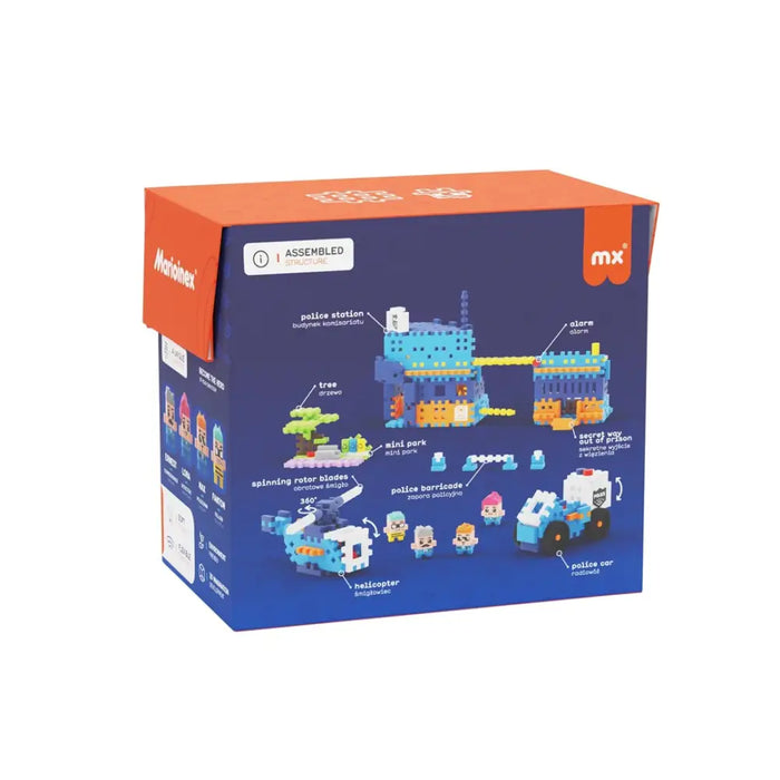 MARIOINEX Мини строителни блокове Waffle City - полицейски