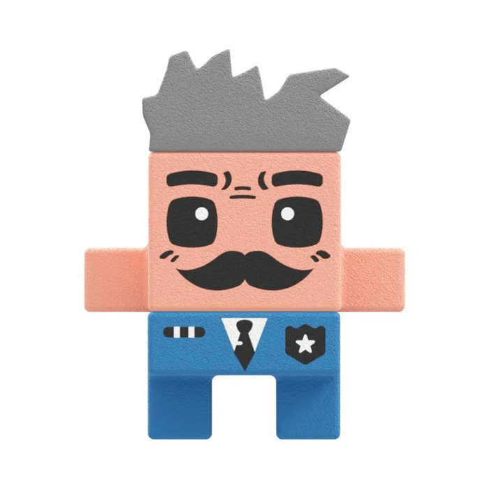 MARIOINEX Мини строителни блокове Waffle City - полицейски