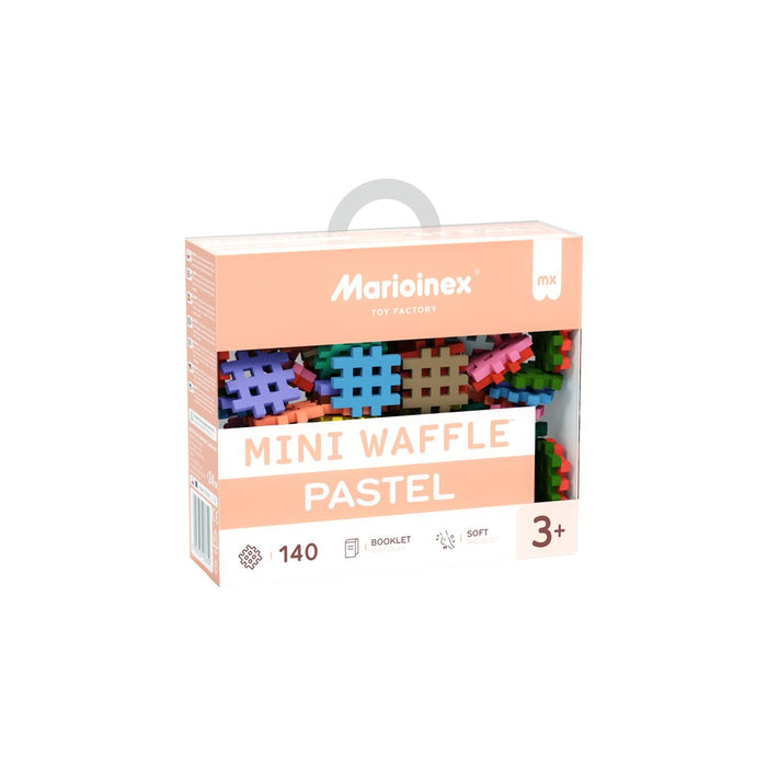 MARIOINEX Мини вафлени строителни блокчета пастелни, 140 части