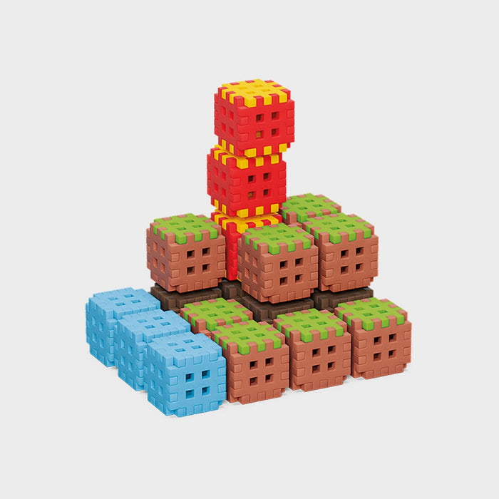 Мини вафлени строителни блокчета Marioinex, 142 части