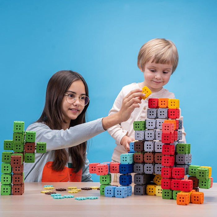 Мини вафлени строителни блокчета Marioinex, 142 части