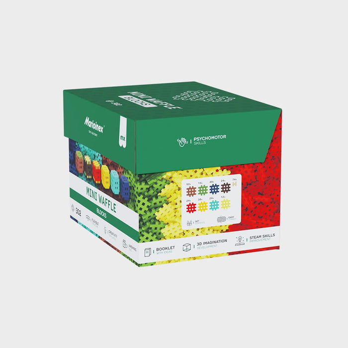 Marioinex Мини вафлени строителни блокчета, 302 части