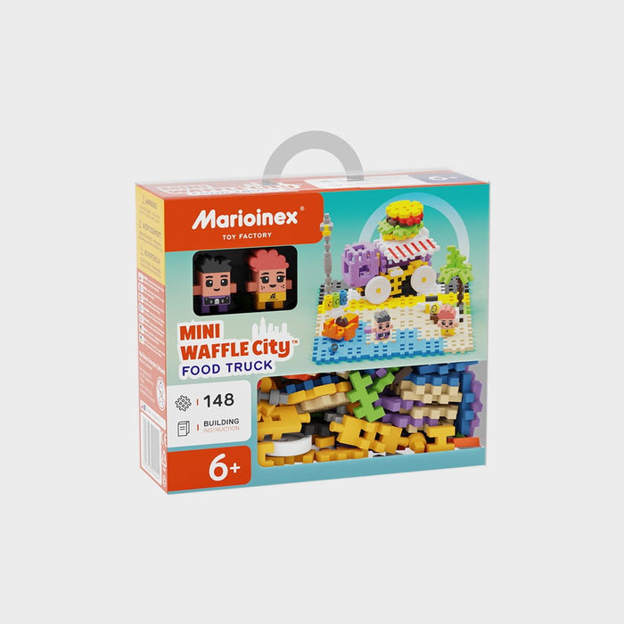Marioinex Мини вафлени строителни блокчета – Град: Камион за храна, 148 части