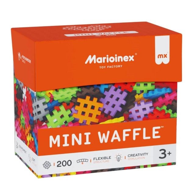 Marioinex Мини вафлени строителни блокчета, 200 части