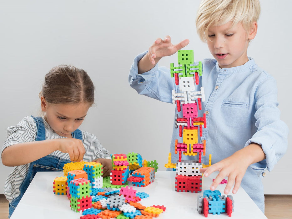 Строителни блокчета Marioinex Mini Waffle, 500 части, пастелни цветове