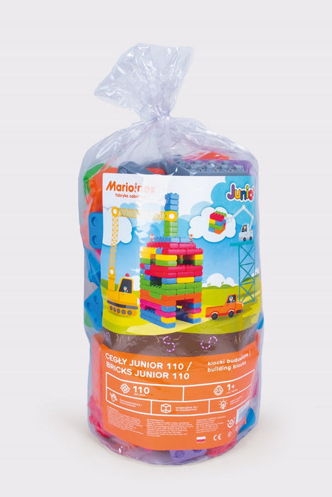 Строителни блокчета Marioinex „Junior Bricks“, 110 броя