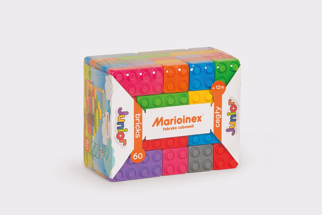 Строителни блокчета Marioinex Junior, 60 броя
