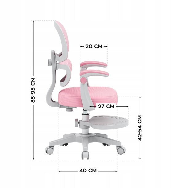 Въртящ се стол Junior 4.4 Pink
