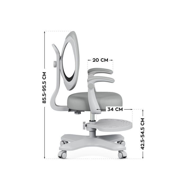 Въртящ се стол Junior 4.6 Grey