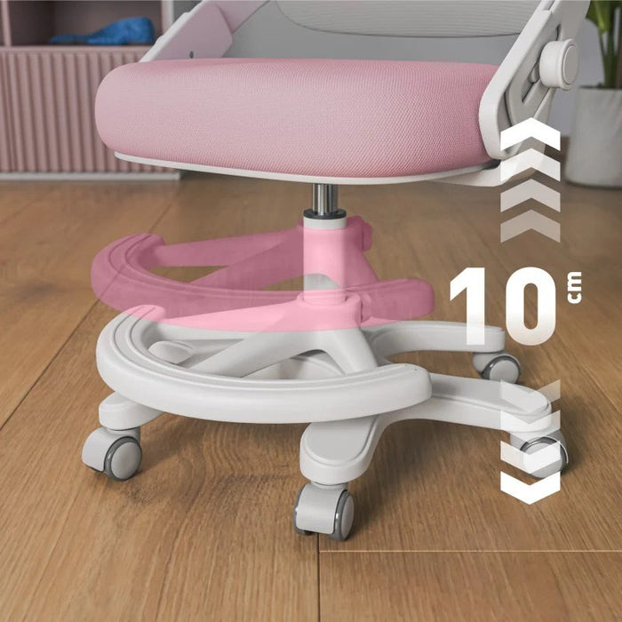 Въртящ се стол Junior 4.3 Pink-Grey