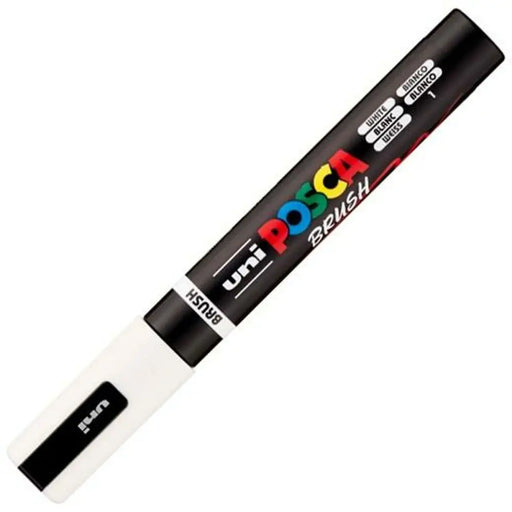 Маркер BRUSH POSCA PC-5BR Бял (6 броя)