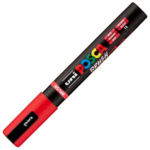 Маркер BRUSH POSCA PC-5BR Червен (6 броя)