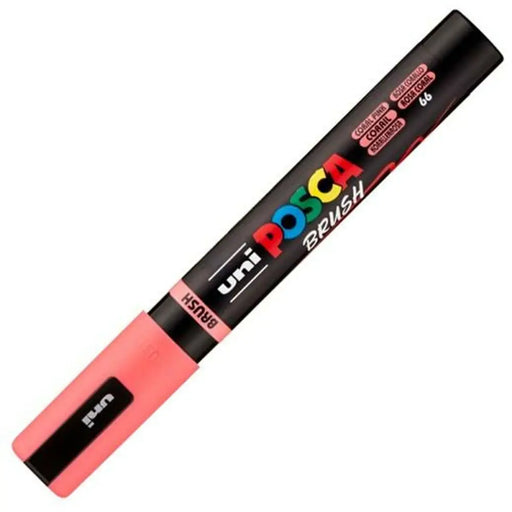 Маркер BRUSH POSCA PC-5BR Корал (6 броя)