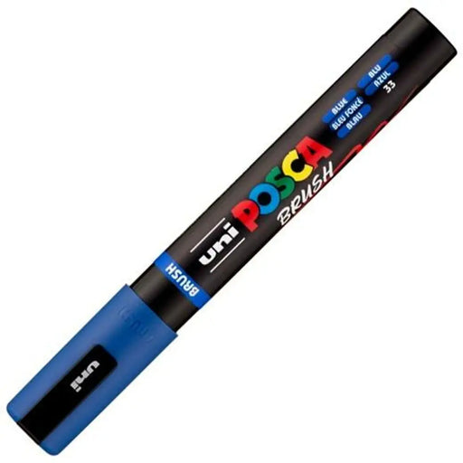 Маркер BRUSH POSCA PC-5BR Син (6 броя)